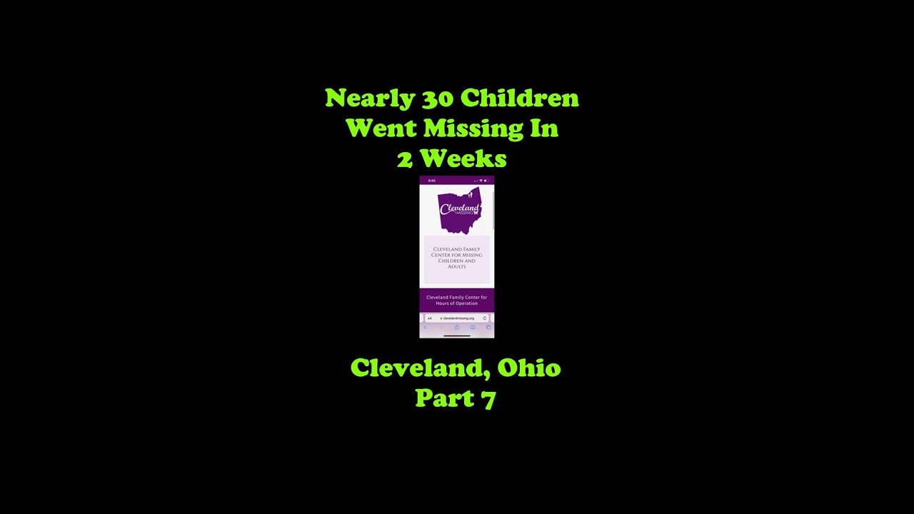 Non profit, Cleveland Missing, sends alert of missing children #missingperson #truecrime #shorts