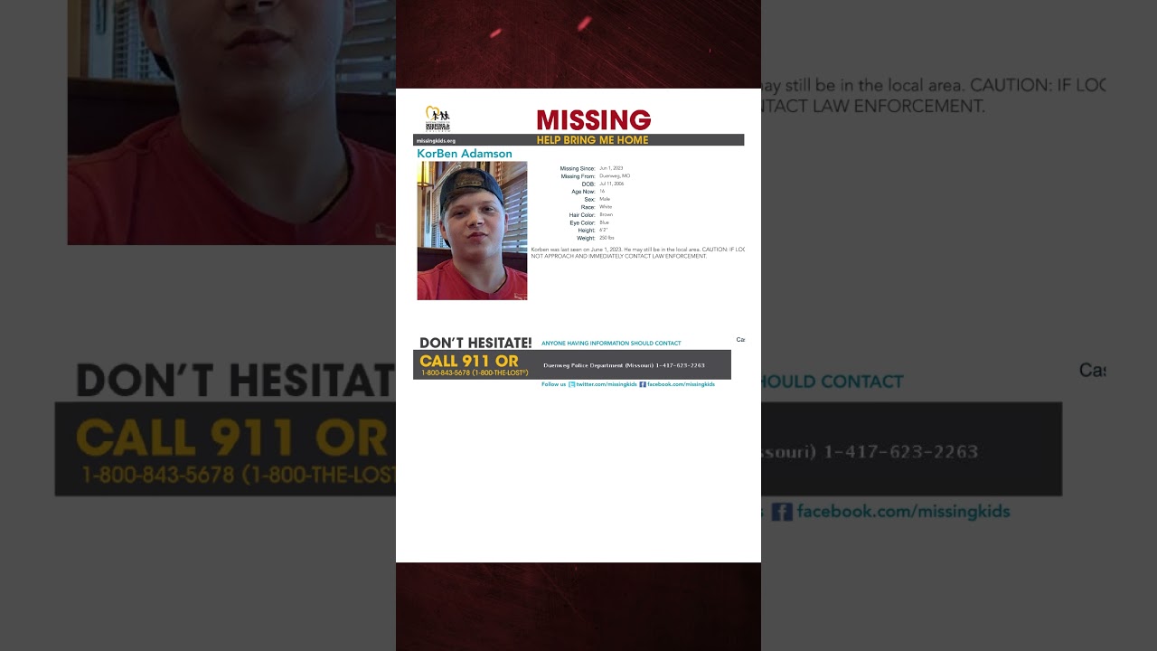 Missing Child Alert – Korben Adamson #shorts #truecrime