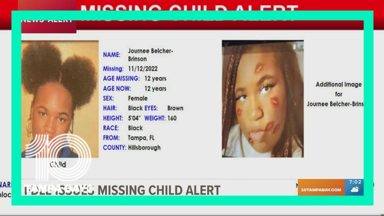 Missing Child Alert issued for 12-year-old last seen in Tampa