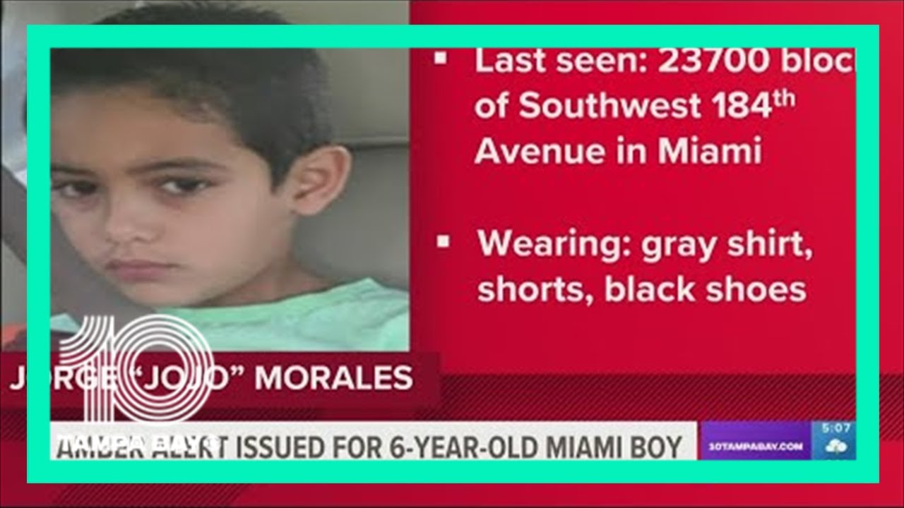 AMBER Alert issued for missing 6-year-old boy in Miami