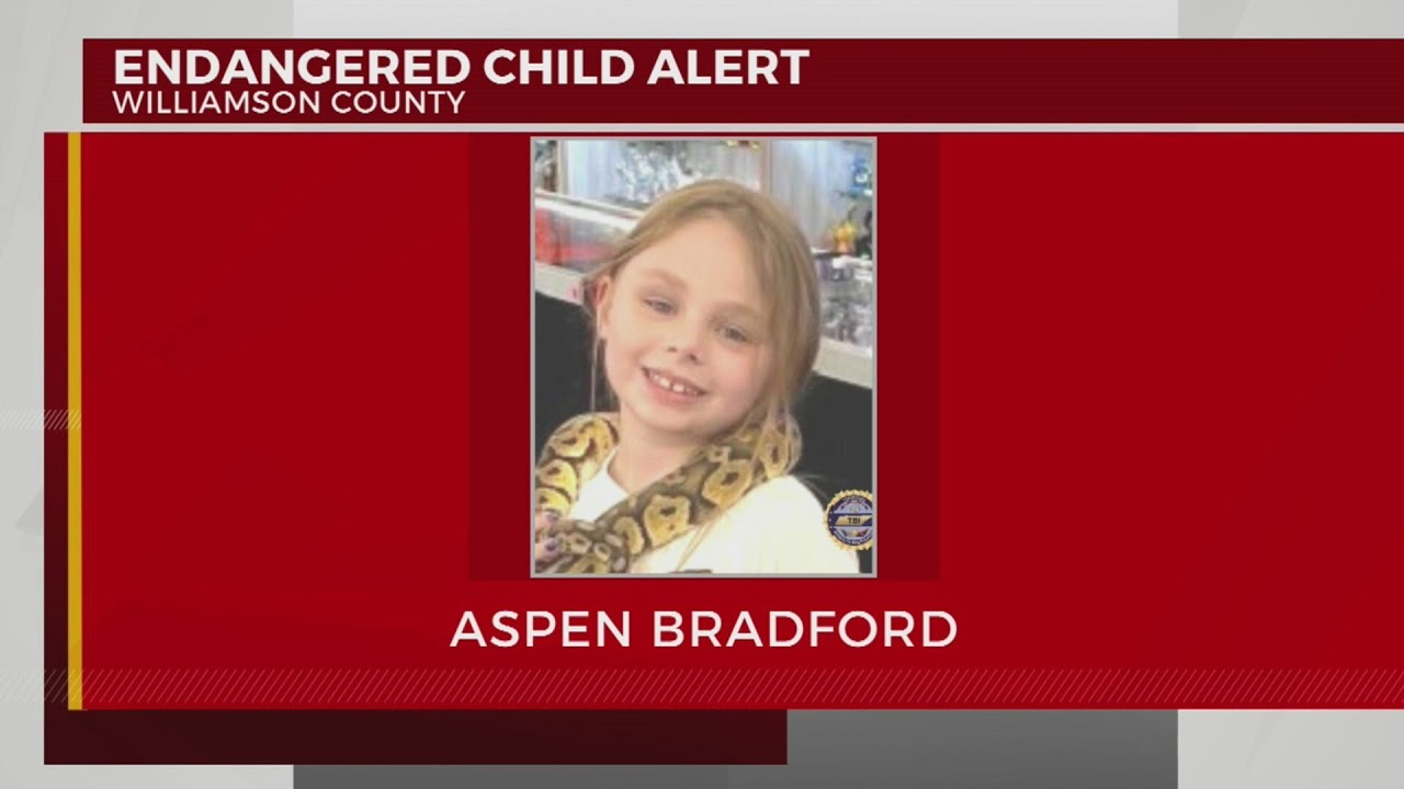 Endangered Child Alert issued for missing Williamson County girl