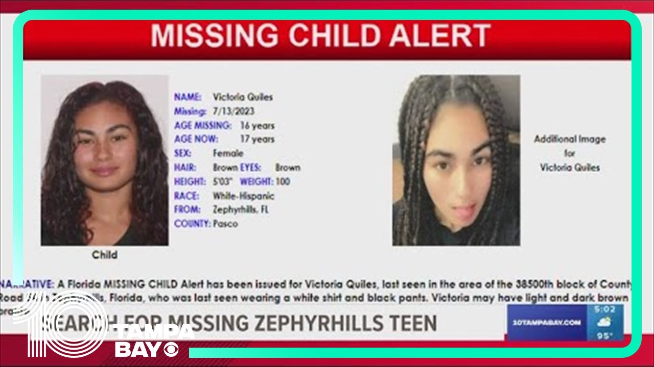 Missing Child Alert issued for teen girl last seen in Zephyrhills in July