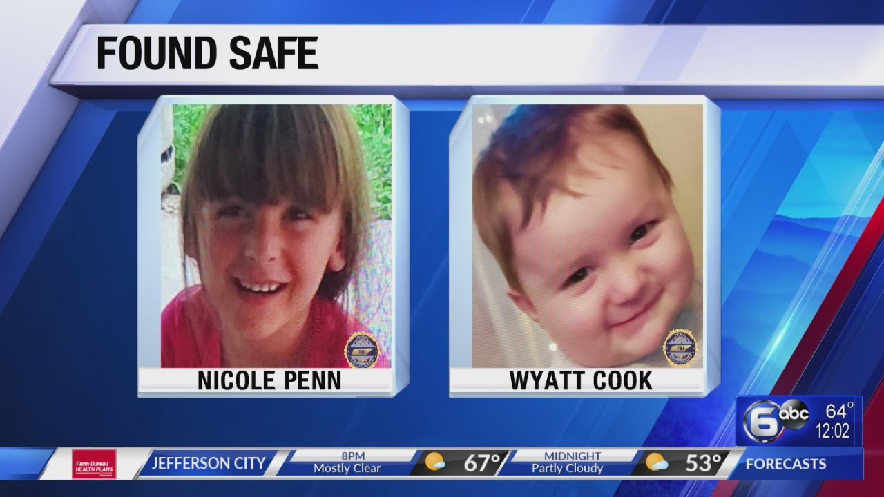 TBI cancels Endangered Child Alert after finding 2 missing Sullivan County children