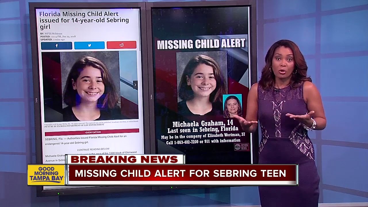 Florida Missing Child Alert issued for 14-year-old Sebring girl