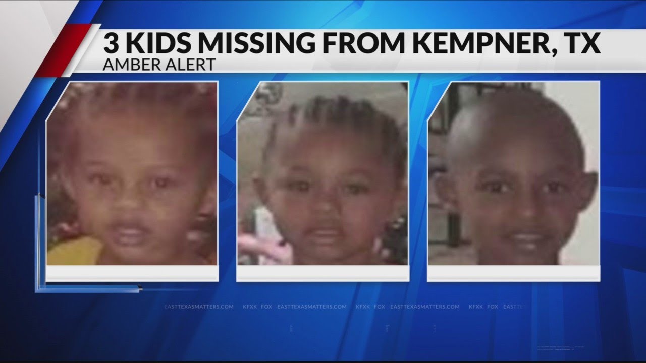 AMBER Alert issued for three missing children out of Kempner