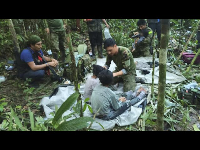 Missing children found alive in Colombian Amazon 40 days after plane crash β’ FRANCE 24 English
