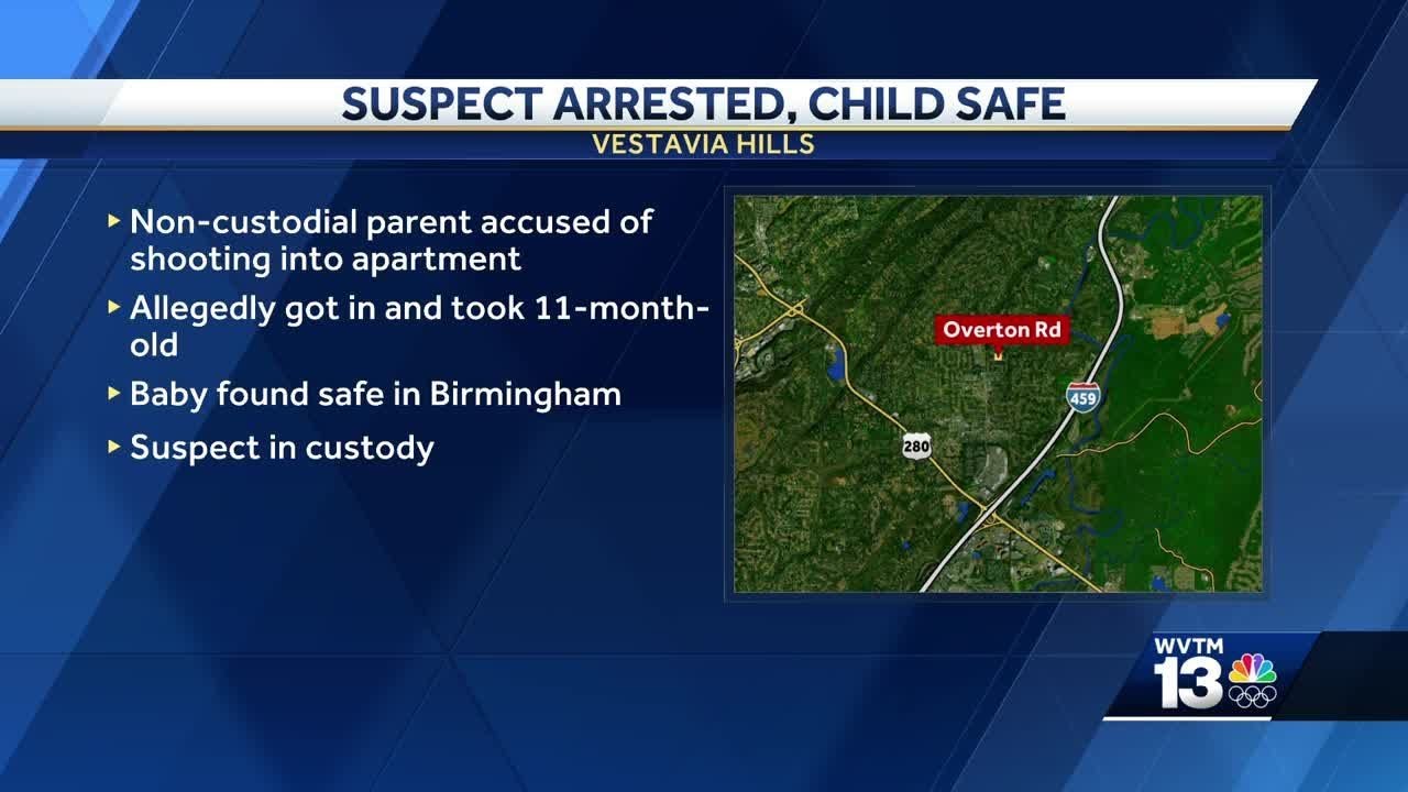 11-month-old recovered after armed kidnapping by non-custodial parent in Vestavia Hills