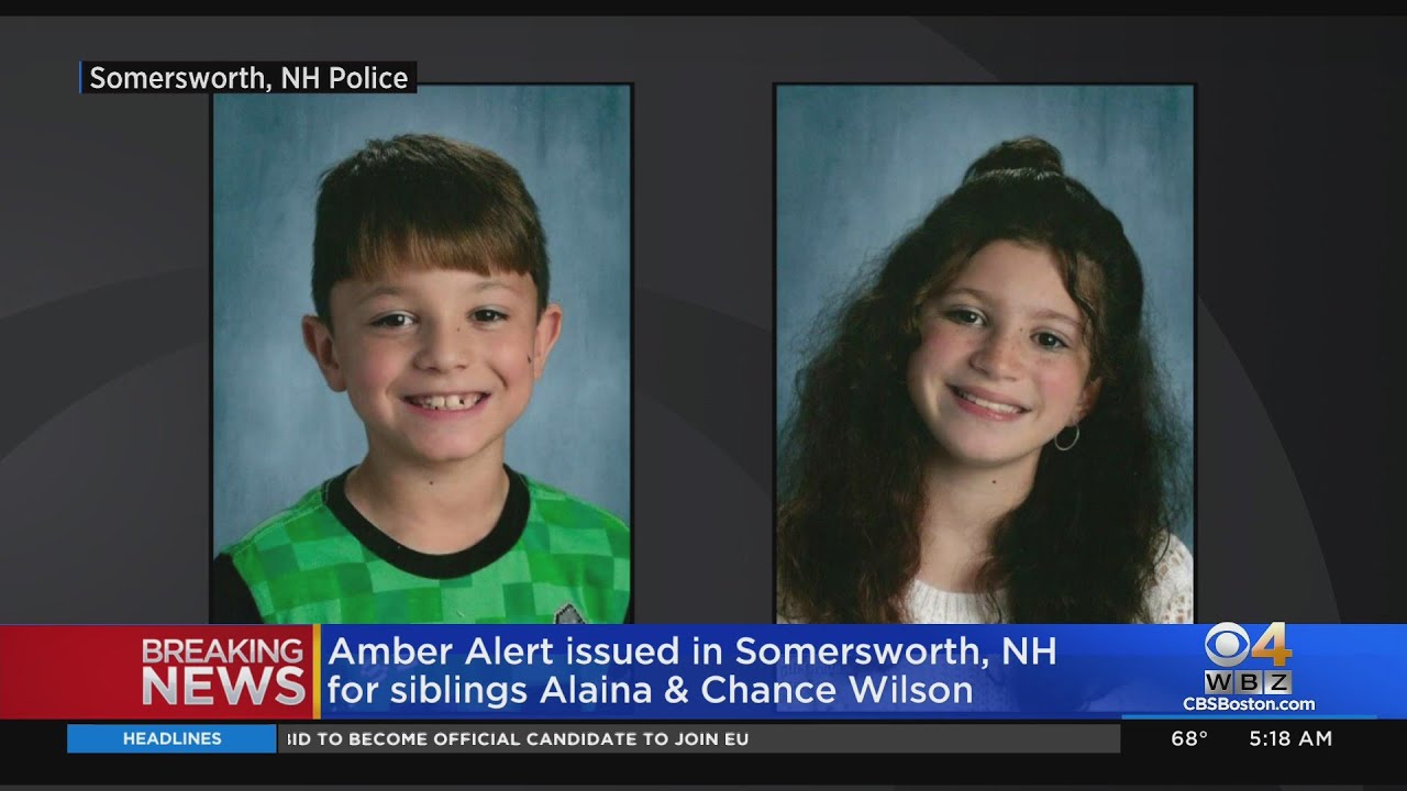 Amber Alert issued for 2 children from Somersworth, New Hampshire