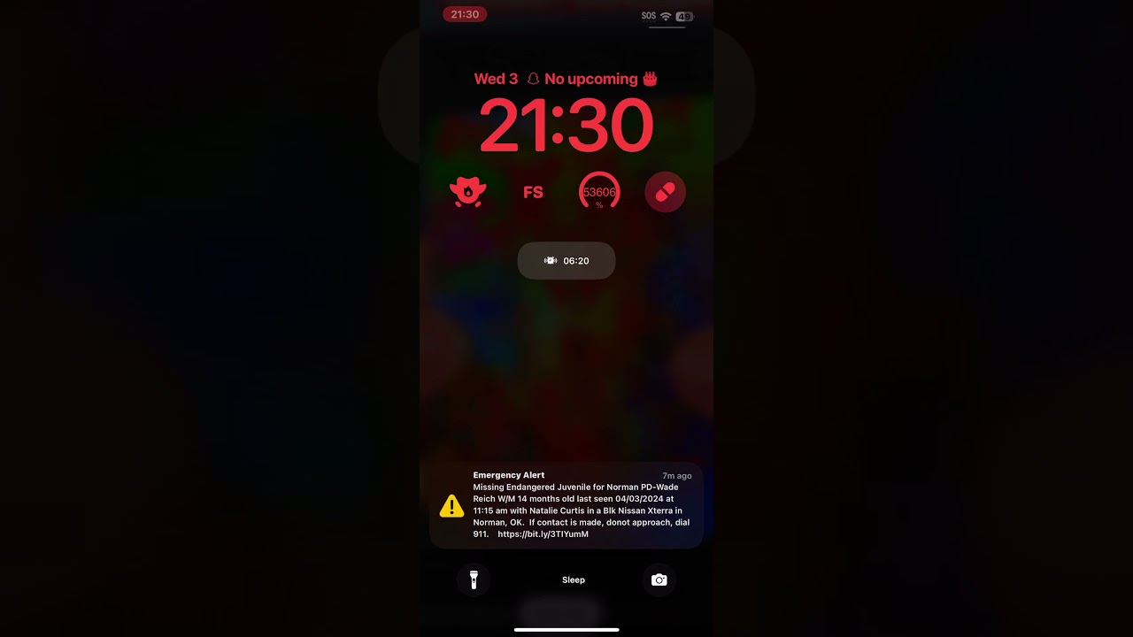 ⚠️AMBER ALERT⚠️ Missing Endangered Juvenile for Norman PD-wade Reich W/M 14 months old