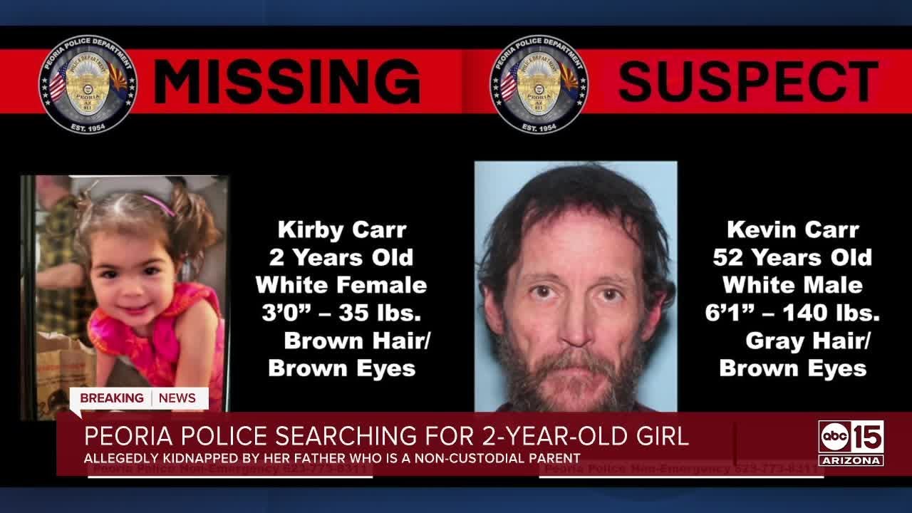 Peoria PD investigating after non-custodial parent allegedly kidnaps daughter