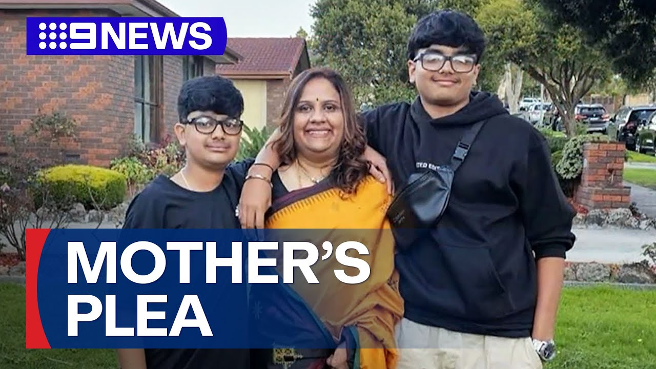 Mother’s desperate plea to find missing teenage son | 9 News Australia