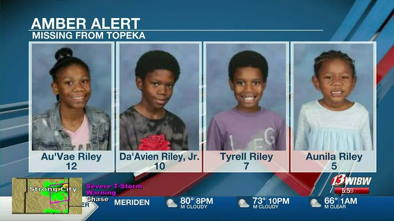 AMBER ALERT canceled: 4 Topeka children safe, suspect in custody