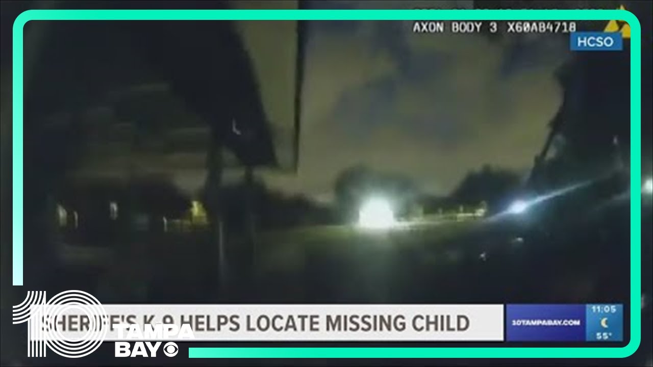 Hillsborough County Sheriff’s K-9 helps find missing child locked inside bathroom of Wimauma park