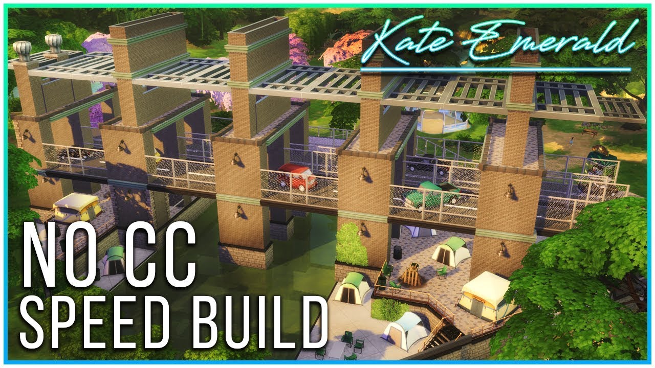 Sims 4 Speed Build – Runaway Teen Challenge Bridge | Kate Emerald