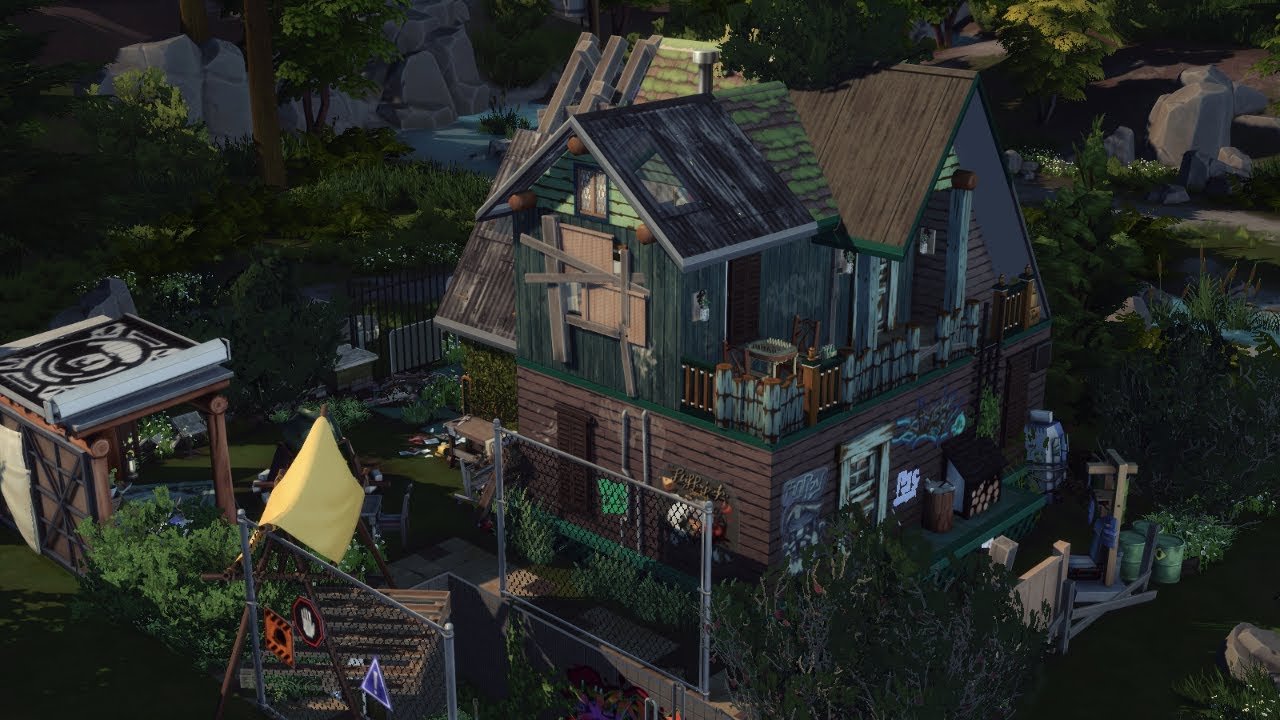 Runaway Teen Hideout +++ Ausreißer-Teenager-Versteck +++ The Sims4 +++ Stop Motion ( No CC )