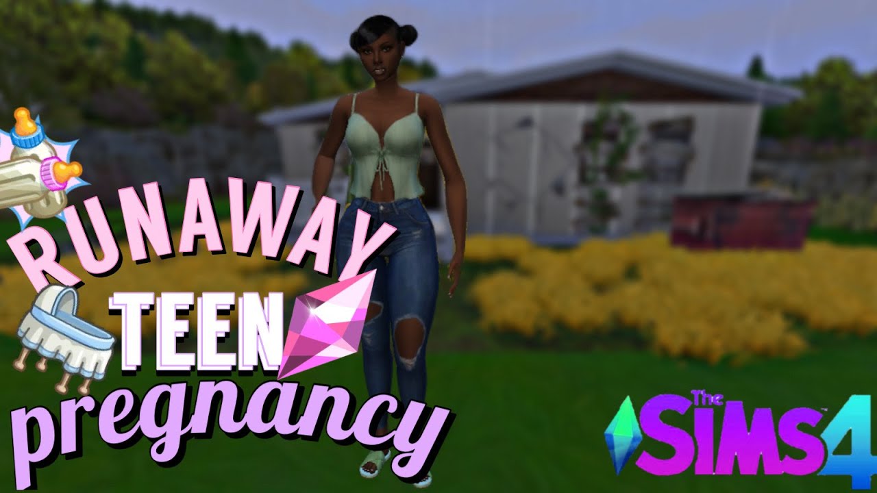 Broke Teen Pregnant & Living In Abandoned House| Runaway Teen Pregnancy Challenge |The Sims 4