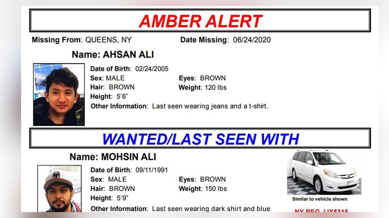 Amber Alert issued for teen last seen in Long Island City, Queens