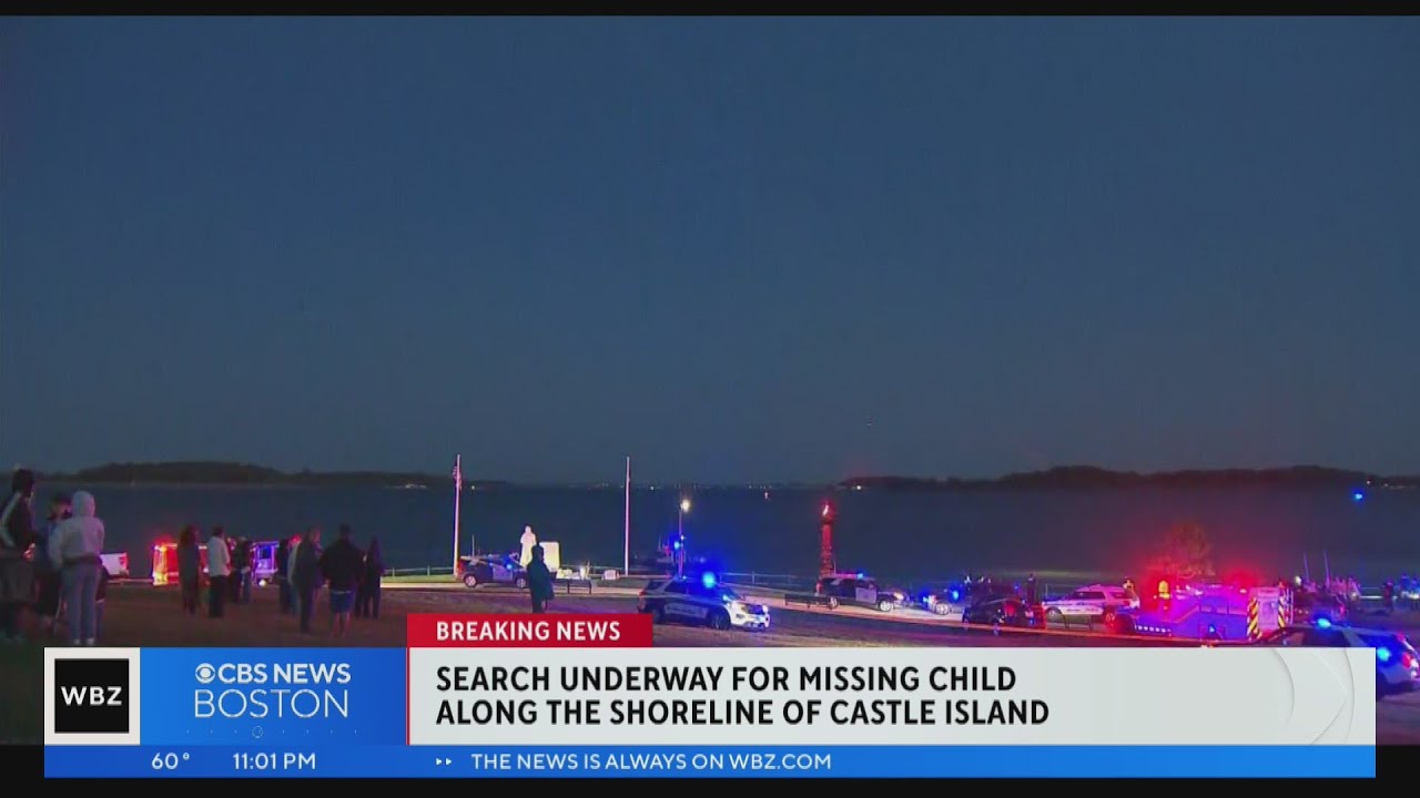 First responders search for missing child on Castle Island