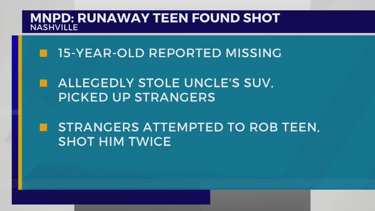 Metro police investigating shooting involving runaway teen