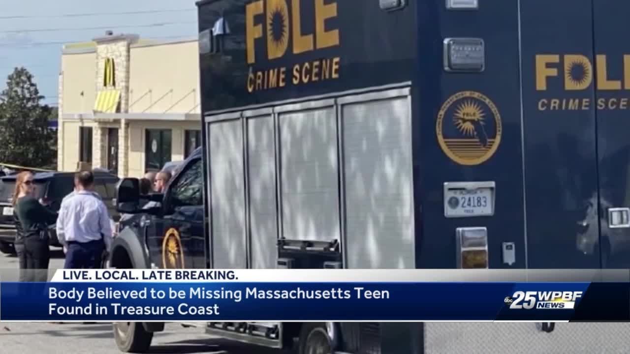 Missing 18-year-old from Massachusetts found dead in Treasure Coast