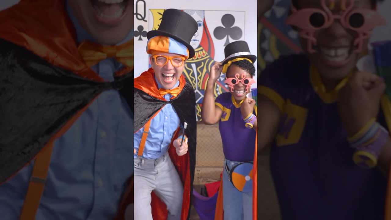 Guess what BLIPPI and MEEKAH dress up as!? Pretend Play CHALLENGE #blippi #shorts