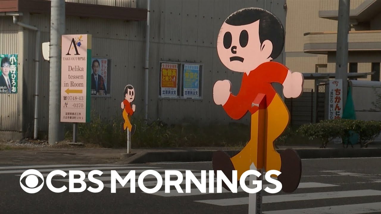Japan’s Running Boy kid alert signs keeping children safe from motorists since the 1970s