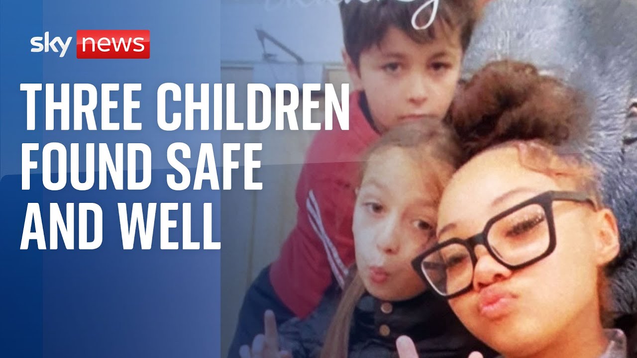 Three children who went missing after day out at Thorpe Park found