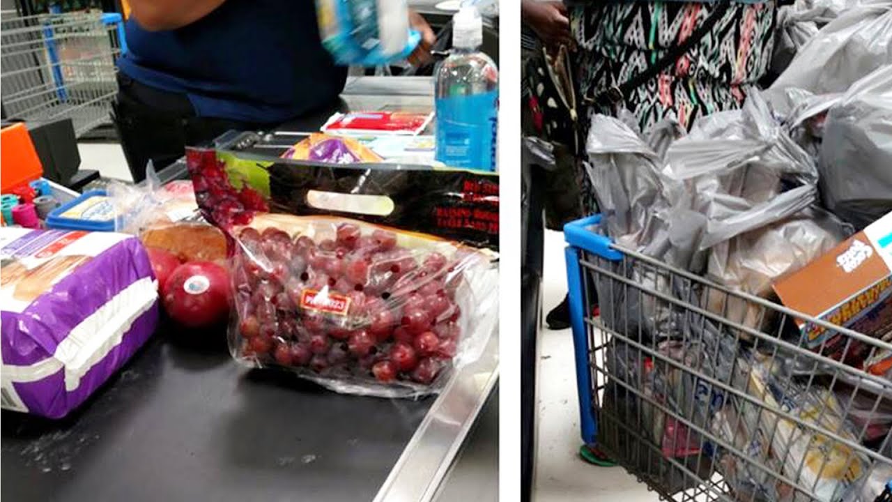 Runaway teen makes Walmart his home; Shopping cart full of food purchased via EBT – Compilation