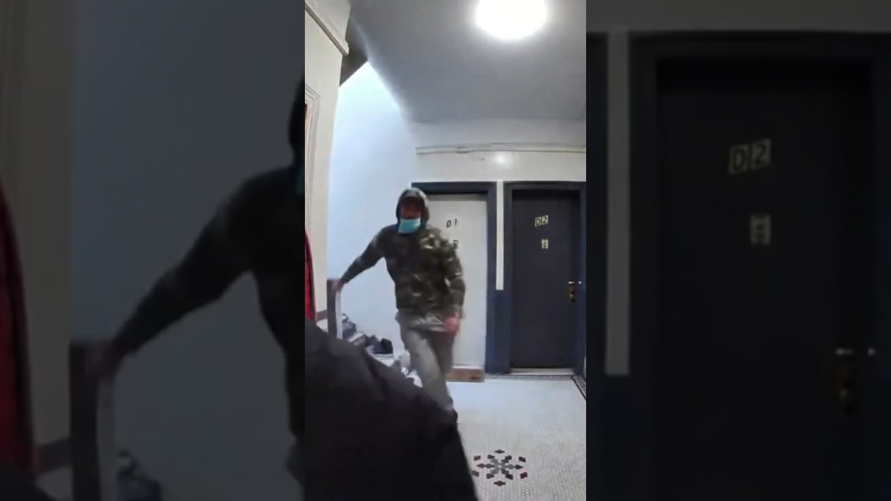 Doorbell video: New York City mother saves daughter from attempted abduction. #shorts #shortsvideo