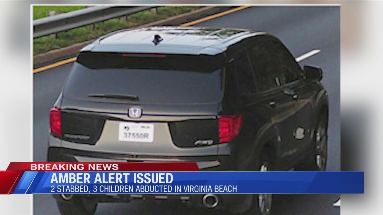 Amber alert issued for three children missing from Virginia Beach
