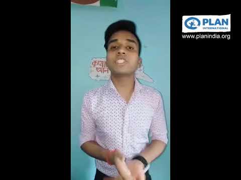 Plan India’s Youth members raise the issue of missing children during COVID-19 outbreak.