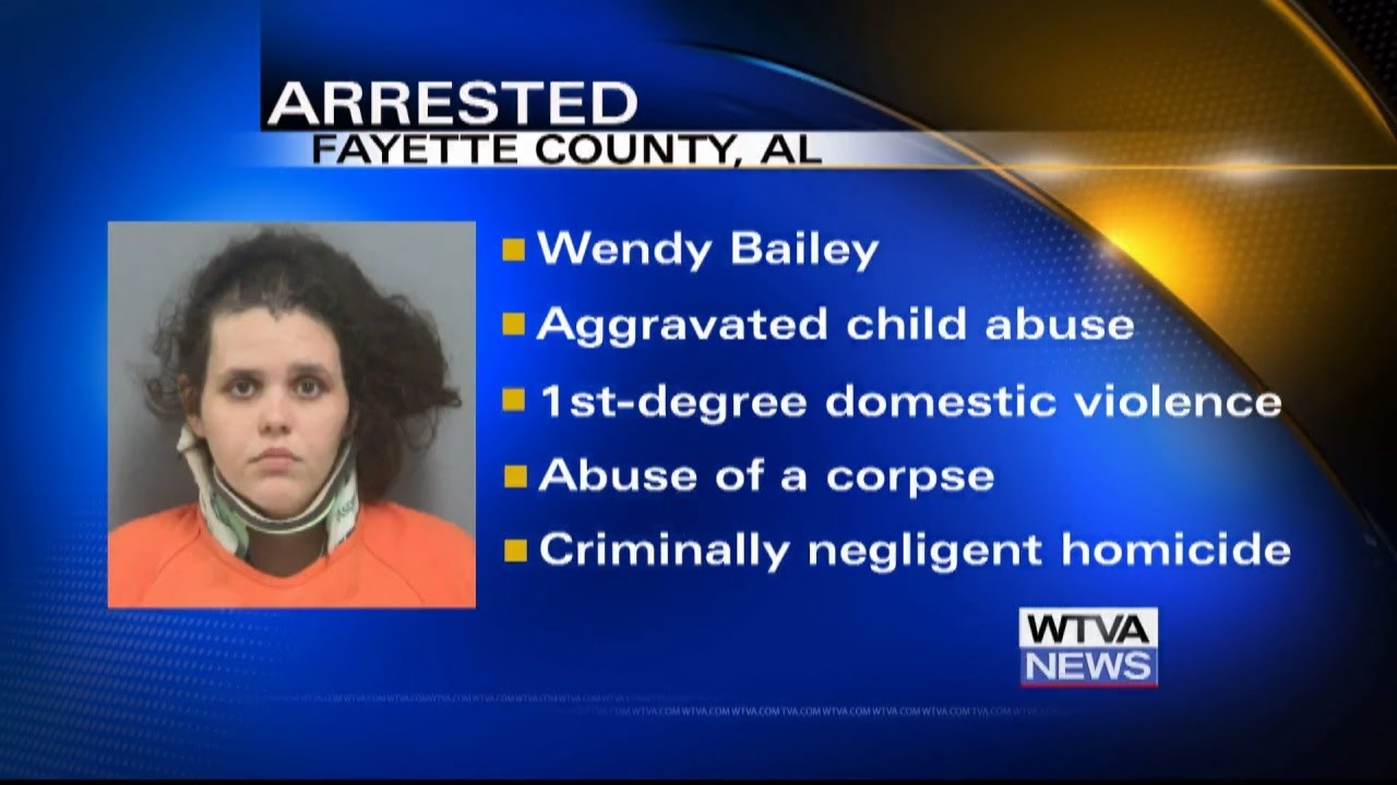 Mother of missing 1-year-old arrested in Fayette County, Alabama; child presumed dead