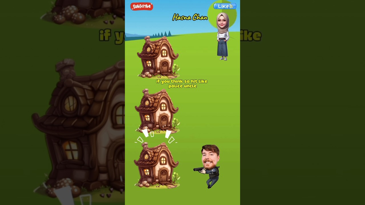 Mr. Beast looking for a lost child in the chocolate house #cartoon #sticker #animation #shorts