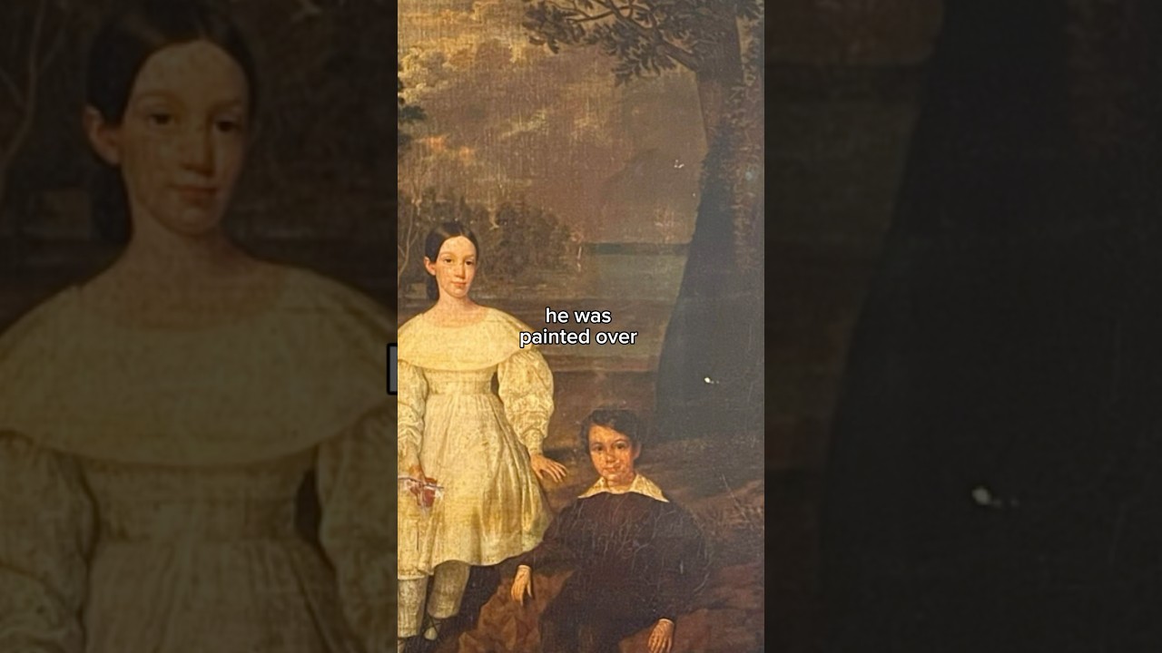 Someone is missing in this painting.. | Bélizaire and the Frey children | #history #art #19thcentury