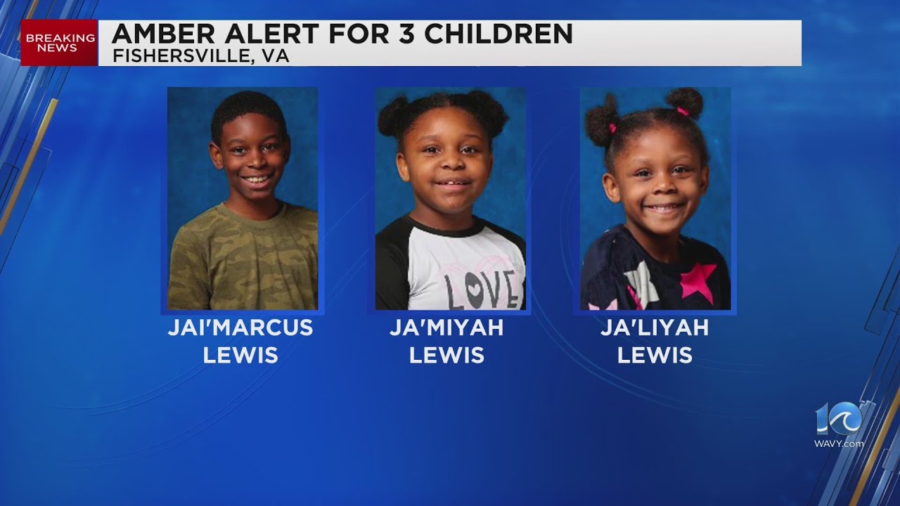 AMBER Alert issued Thursday for 3 abducted children in Virginia