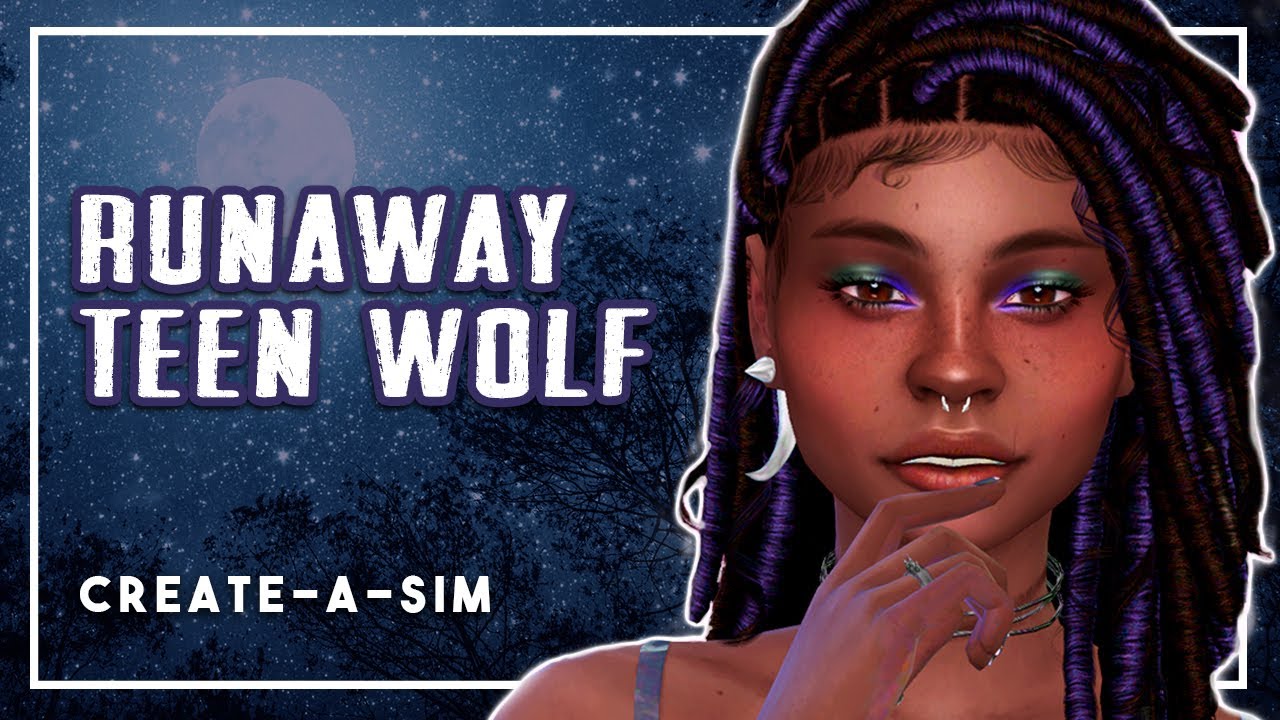 Runaway Teen Wolf: Prepping for Sims 4 Werewolves 🐺 | NEW SERIES COMING SOON | Sims 4 CAS