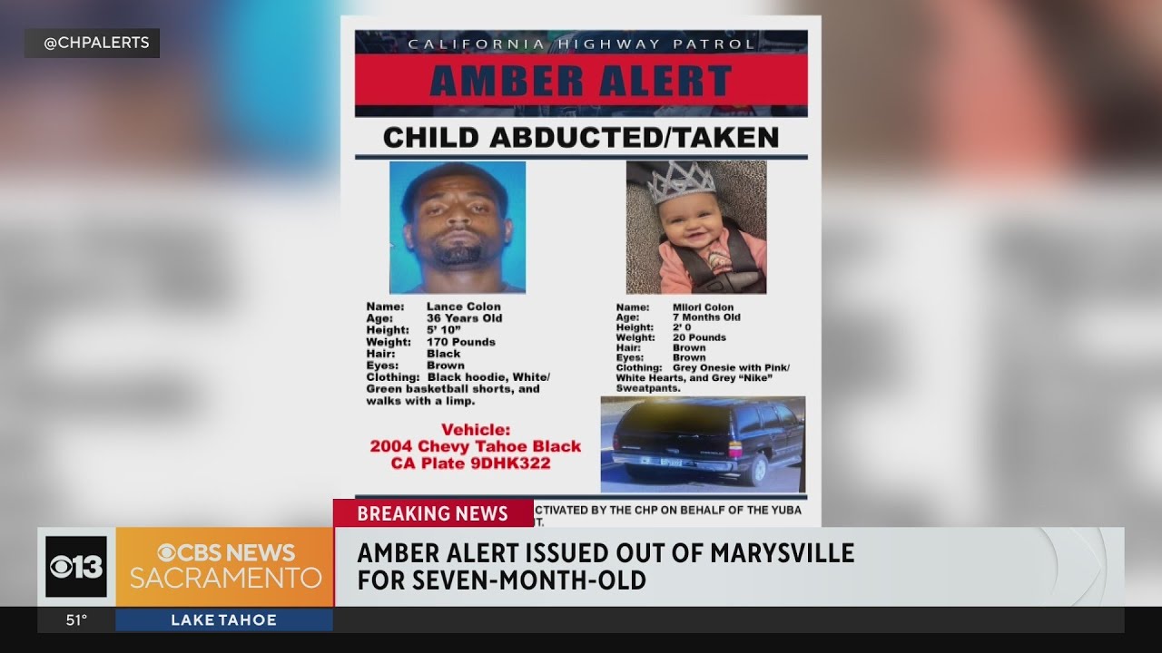 Amber Alert issued after child abduction reported out of Marysville