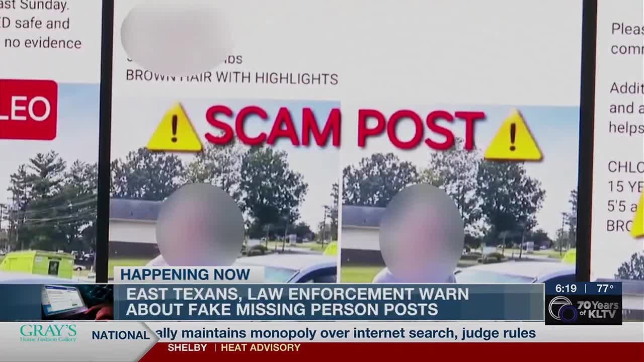 East Texas woman sheds light on scams surrounding missing posts on social media