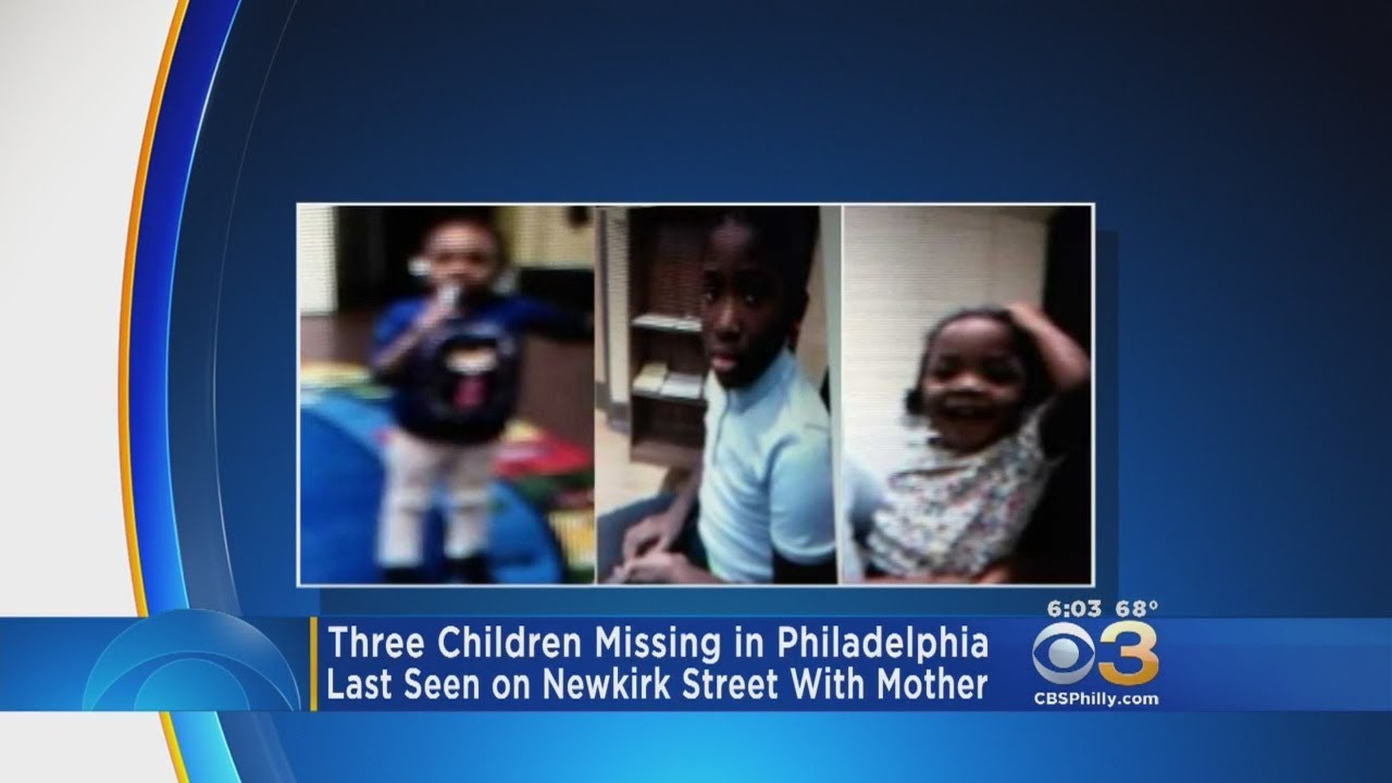 Philadelphia Police Search For 3 Missing Children Believed To Be With Mother
