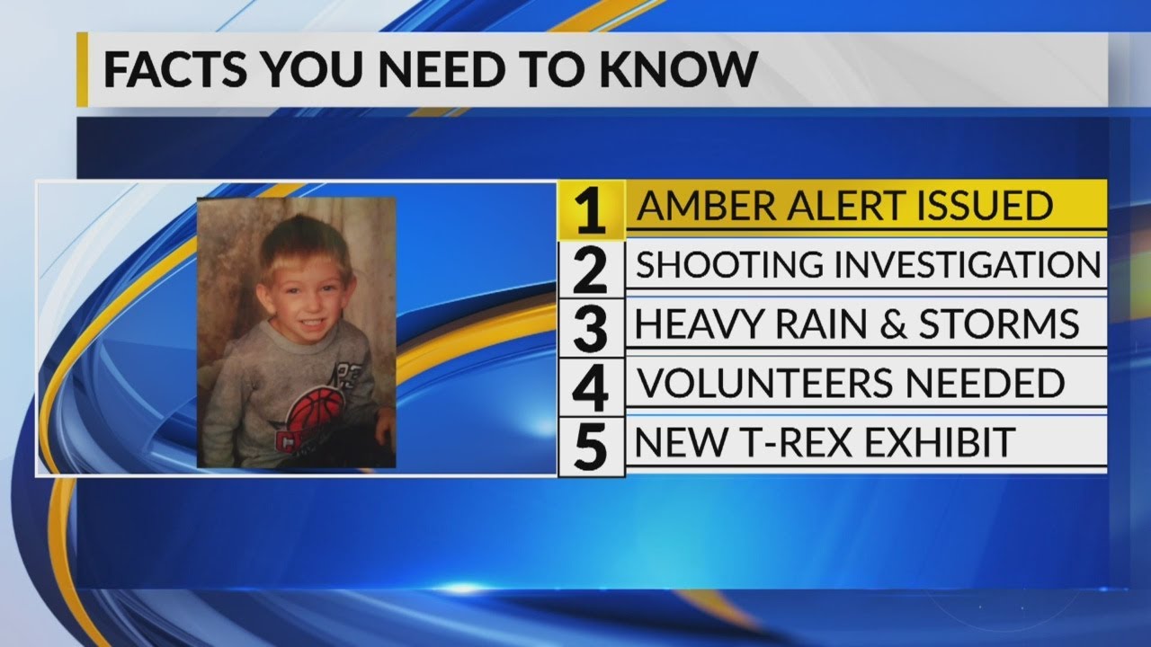 April 22nd Morning Rush: Amber Alert issued for 6-year-old boy