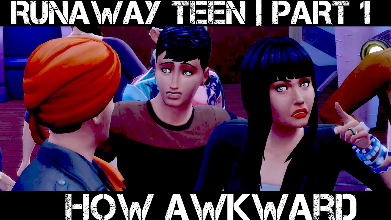 HOW AWKWARD 🙈🙈 // THE SIMS 4: RUNAWAY TEEN PS4 // PART 1