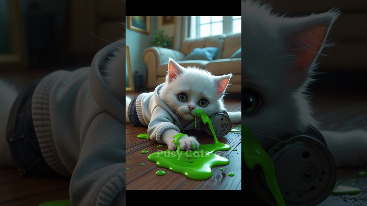 A father cat’s struggle for his child’s recovery #catshorts #cat #poorcat #catvideos #kitten