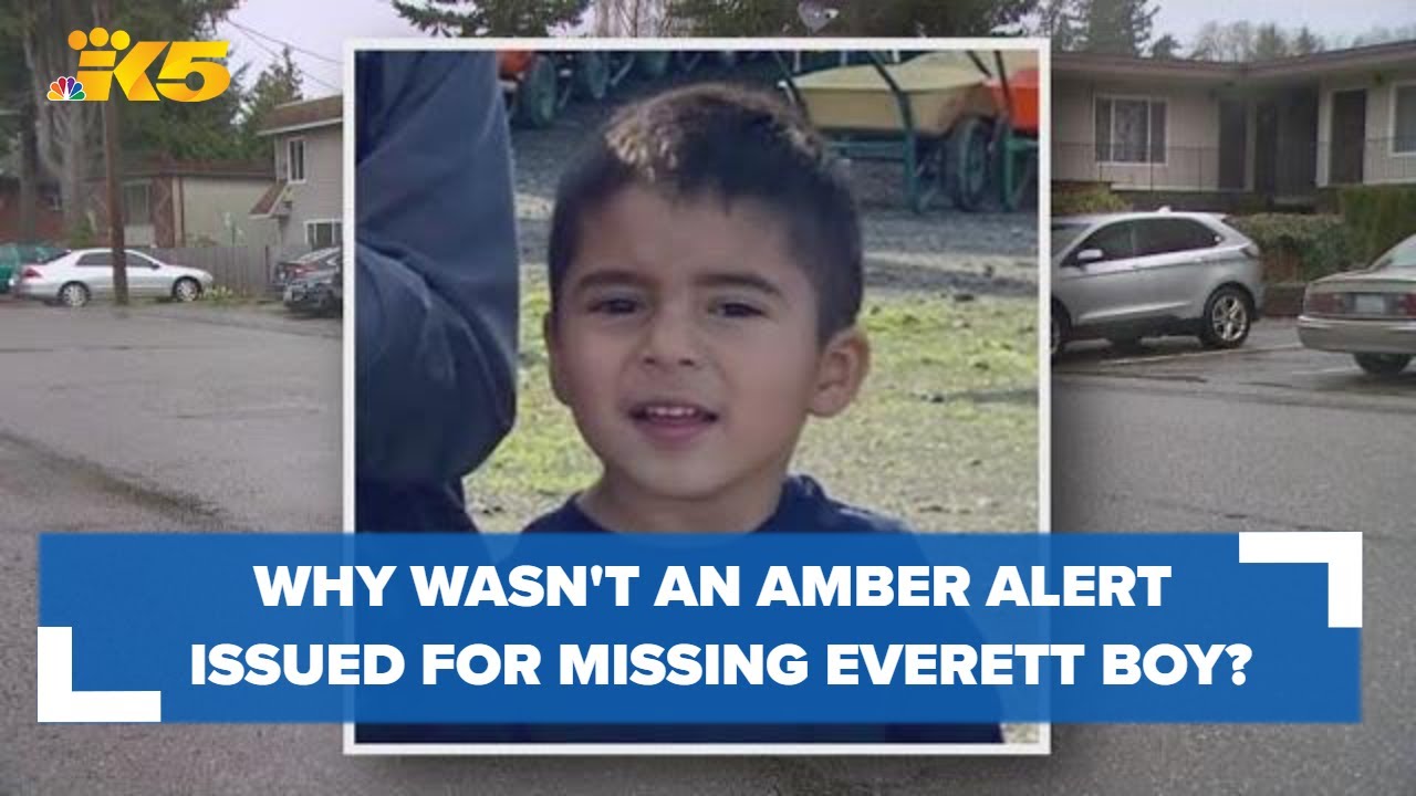 Why wasn’t an AMBER Alert issued for missing Everett boy? WSP explains