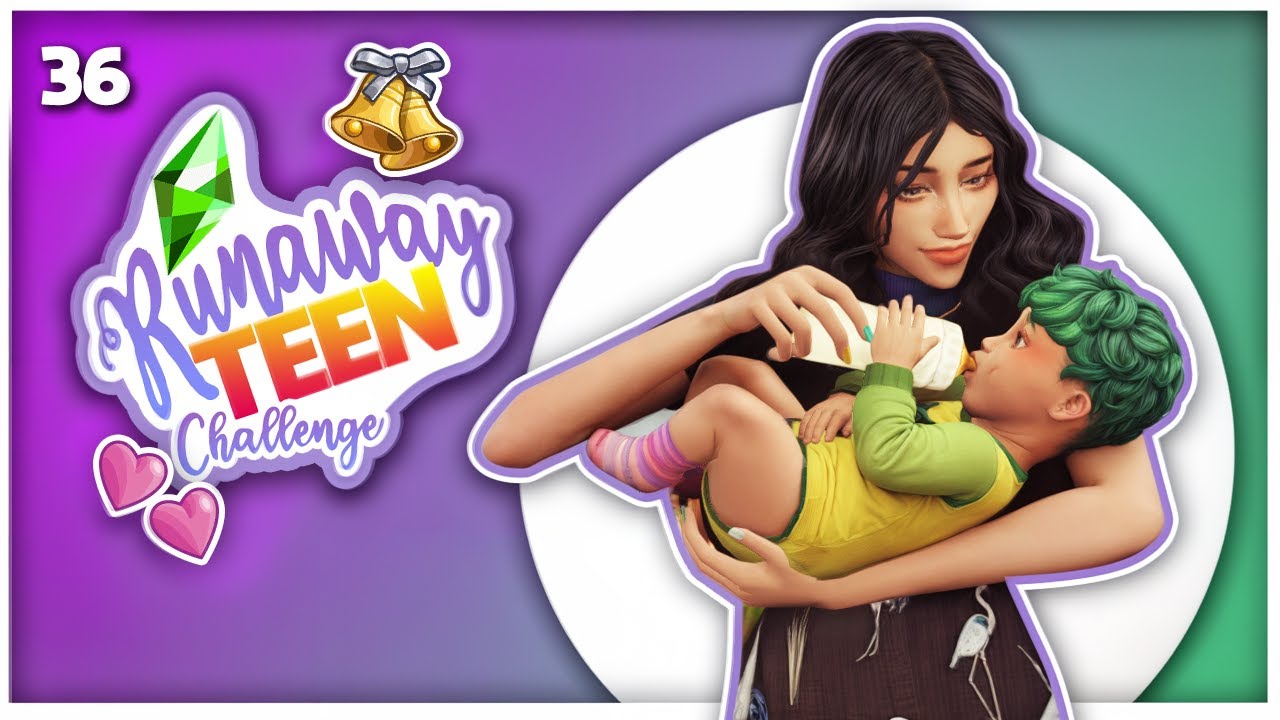 💚BABY BOOM! 💜 | Runaway Teen Challenge | The Sims 4 | Odcinek 36
