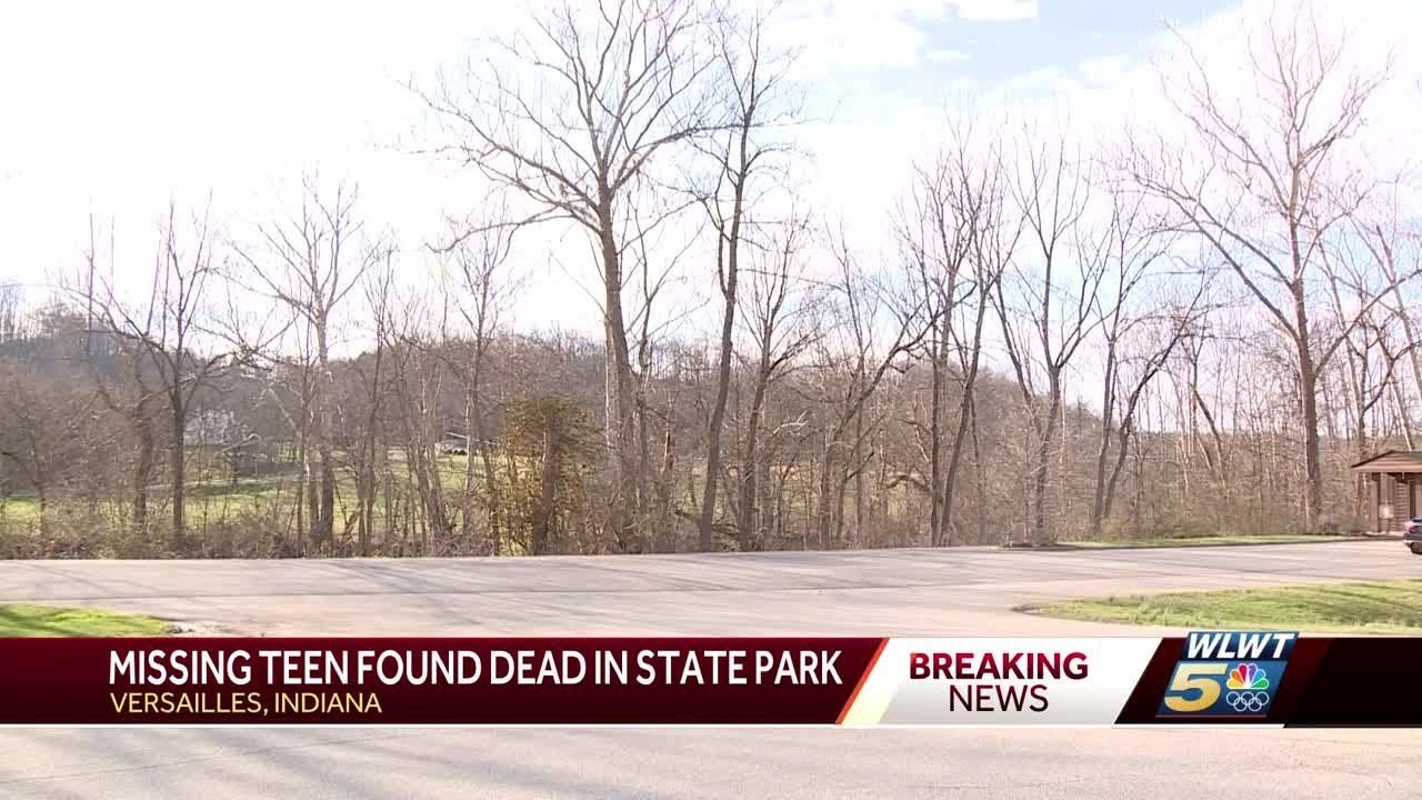 Missing teen found dead in Versailles State Park