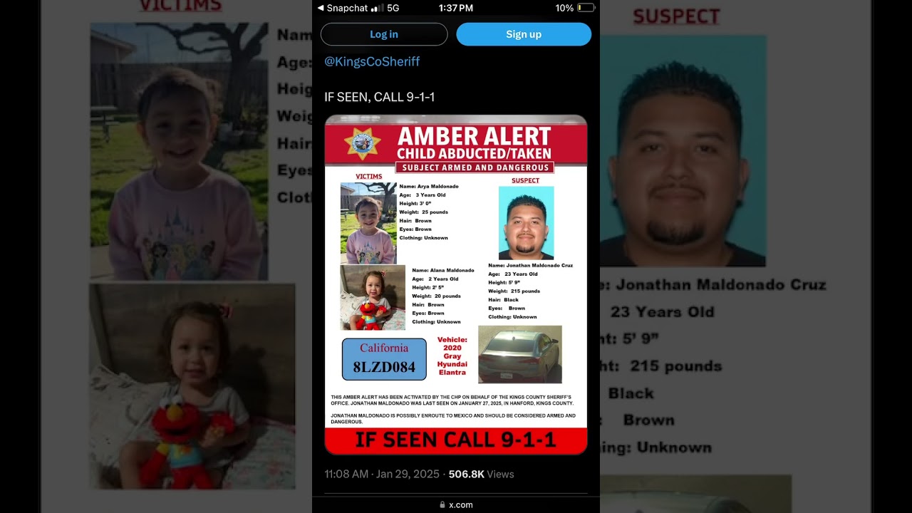 this amber alert is actually so sad their 2&3 years old what the hell is wrong with people?