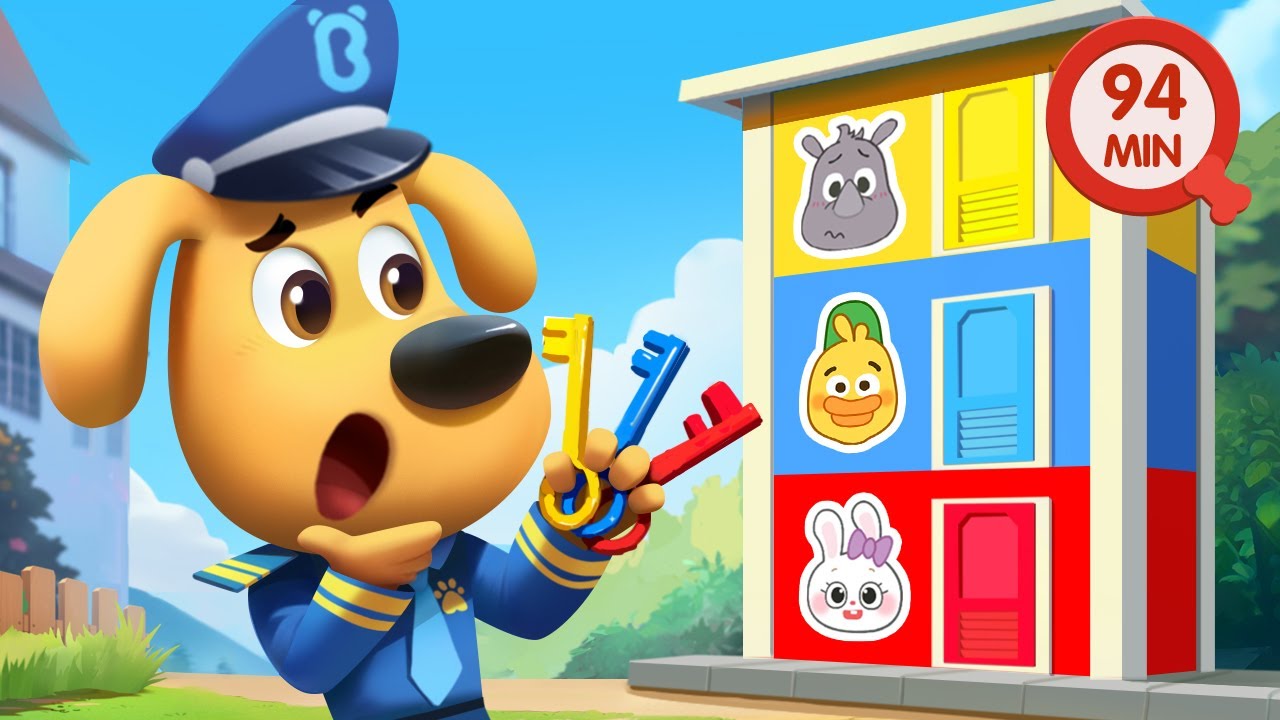 Police Find the Missing Keys | Funny Stories | Safety Rules for Kids | Sheriff Labrador
