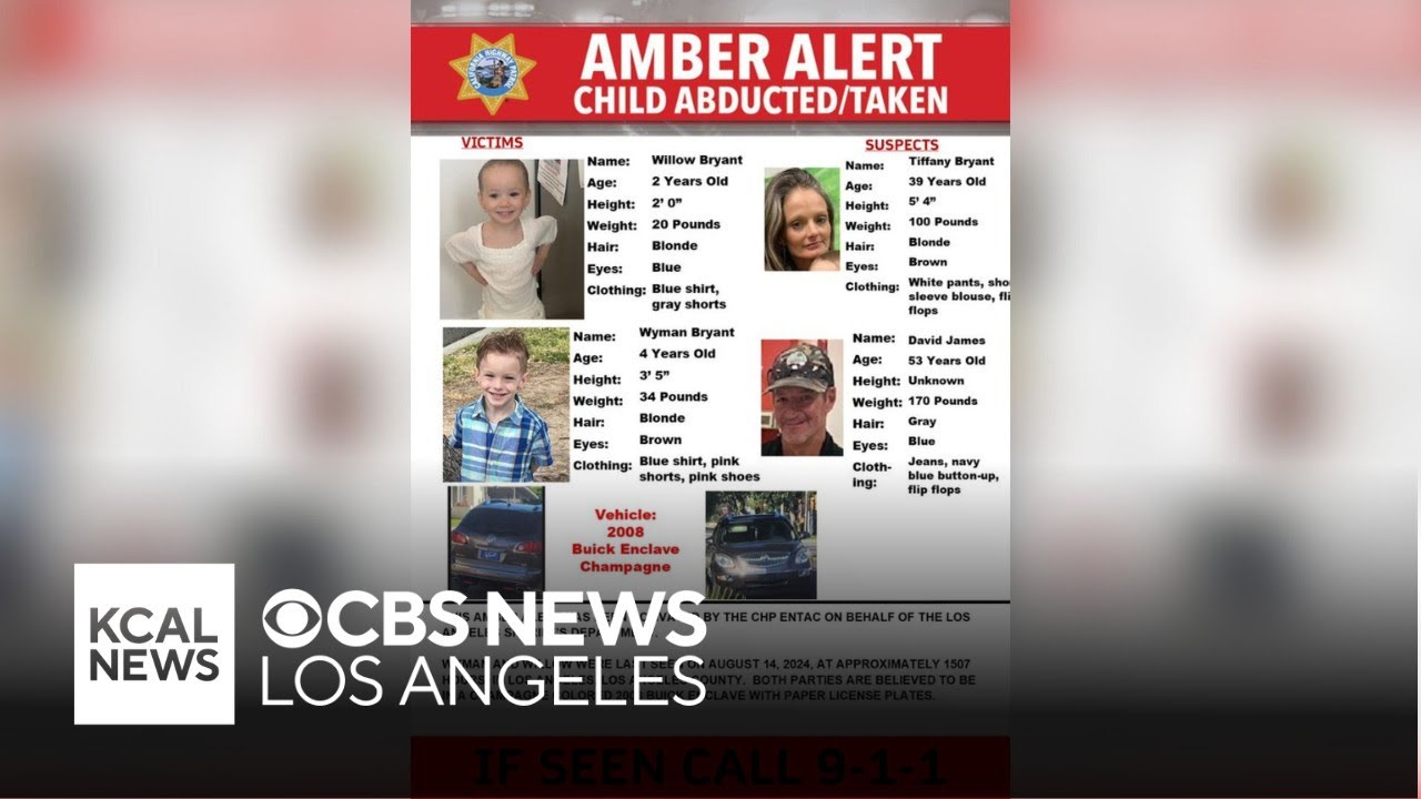 Police issue Amber Alert for two children abducted by their parents