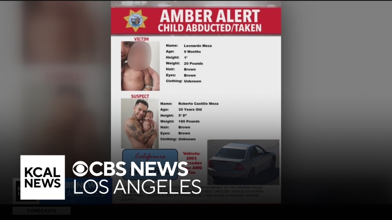 Amber Alert issued for 9-month-old baby abducted from Anaheim