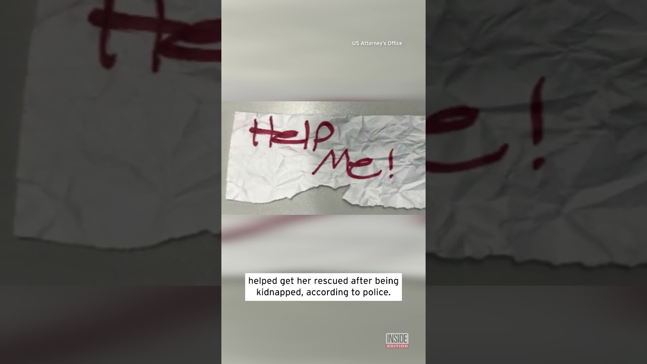 Teen’s ‘Help Me’ Note Saves Her From Kidnapping: Cops #shorts